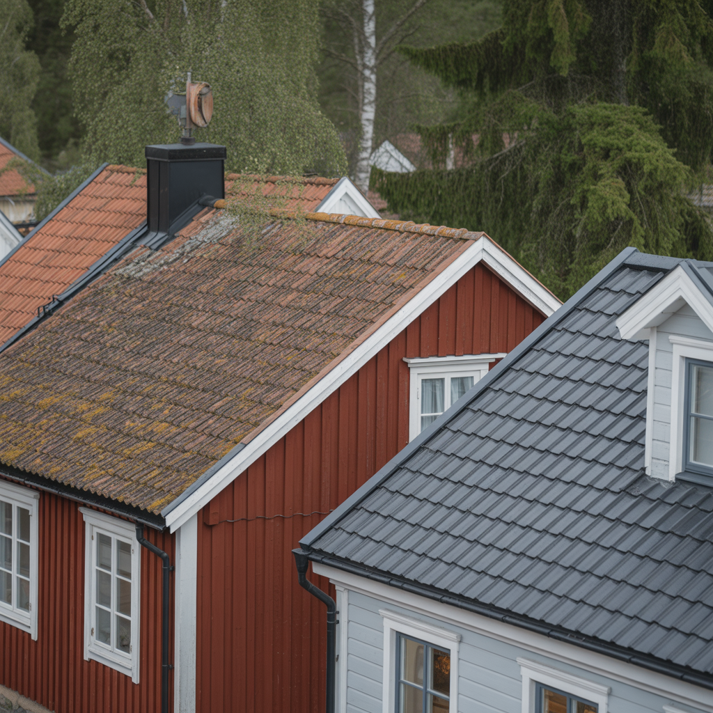 jamfor tegelpannor och betongpannor pris vikt och livslangd